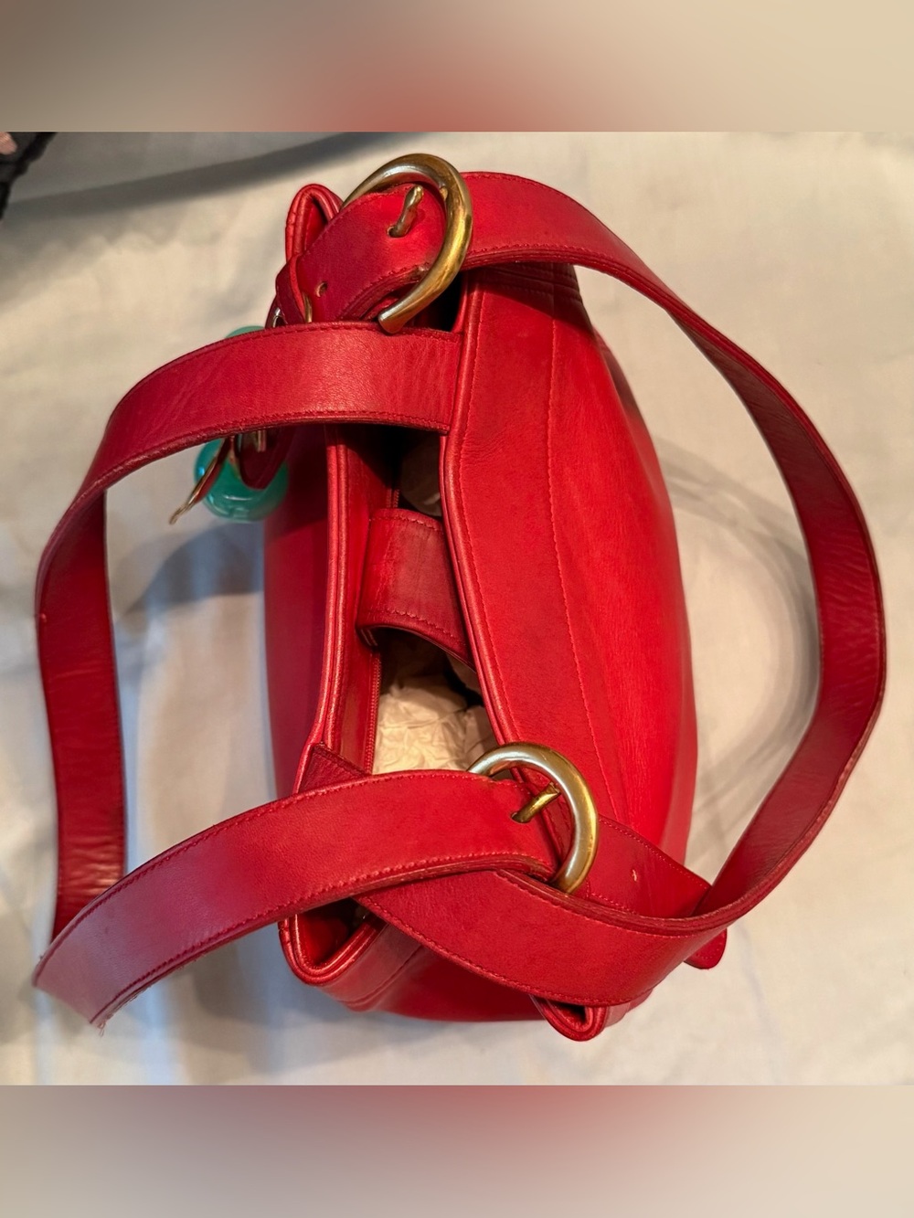 Coach Vintage Waverly Soho Buckle Bag with Cherry Charm - Picture 7 of 12